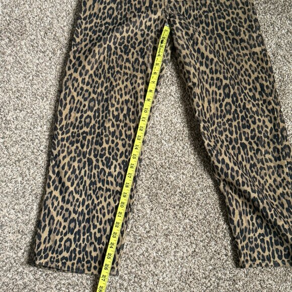Levi's Ribcage Strait Ankle Leopard Corduroy Pants, Size 29 - Picture 8 of 13